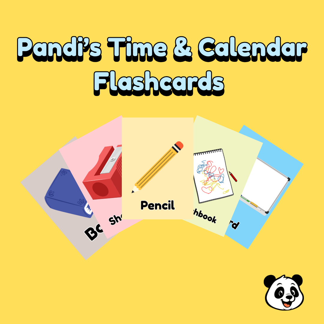 School Supplies Flashcards – 16 Cards
