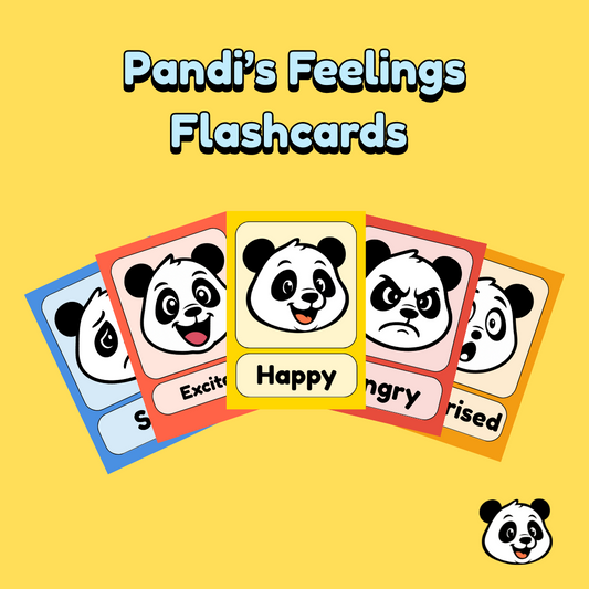 Pandi’s Feelings Flashcards – 13 Cards