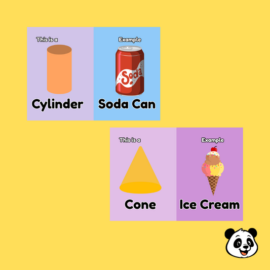 3D Shapes Flashcards – 10 Cards