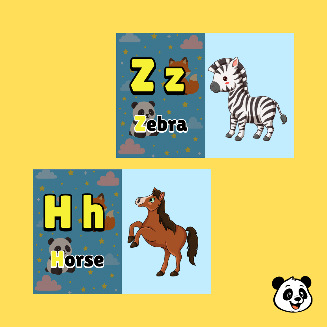 English Alphabet Flashcards – 26 Cards