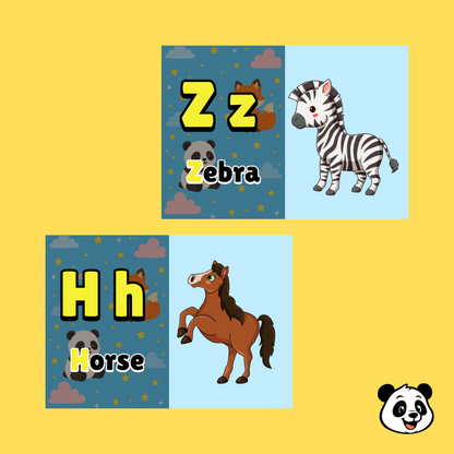 English Alphabet Flashcards – 26 Cards