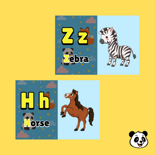English Alphabet Flashcards – 26 Cards