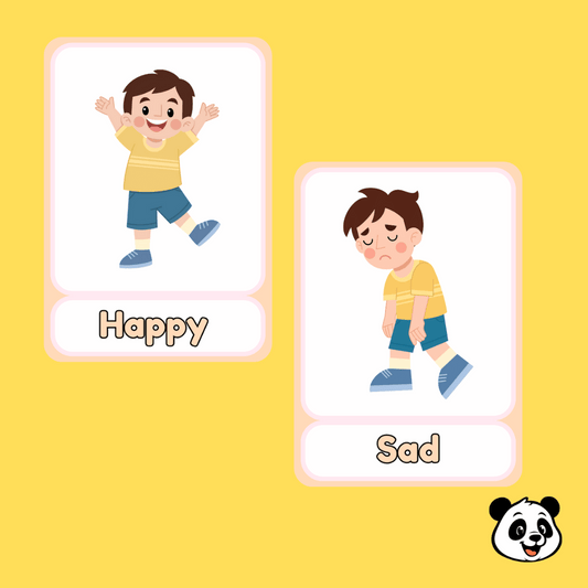 Opposites Fun Flashcards – 50 Educational Cards