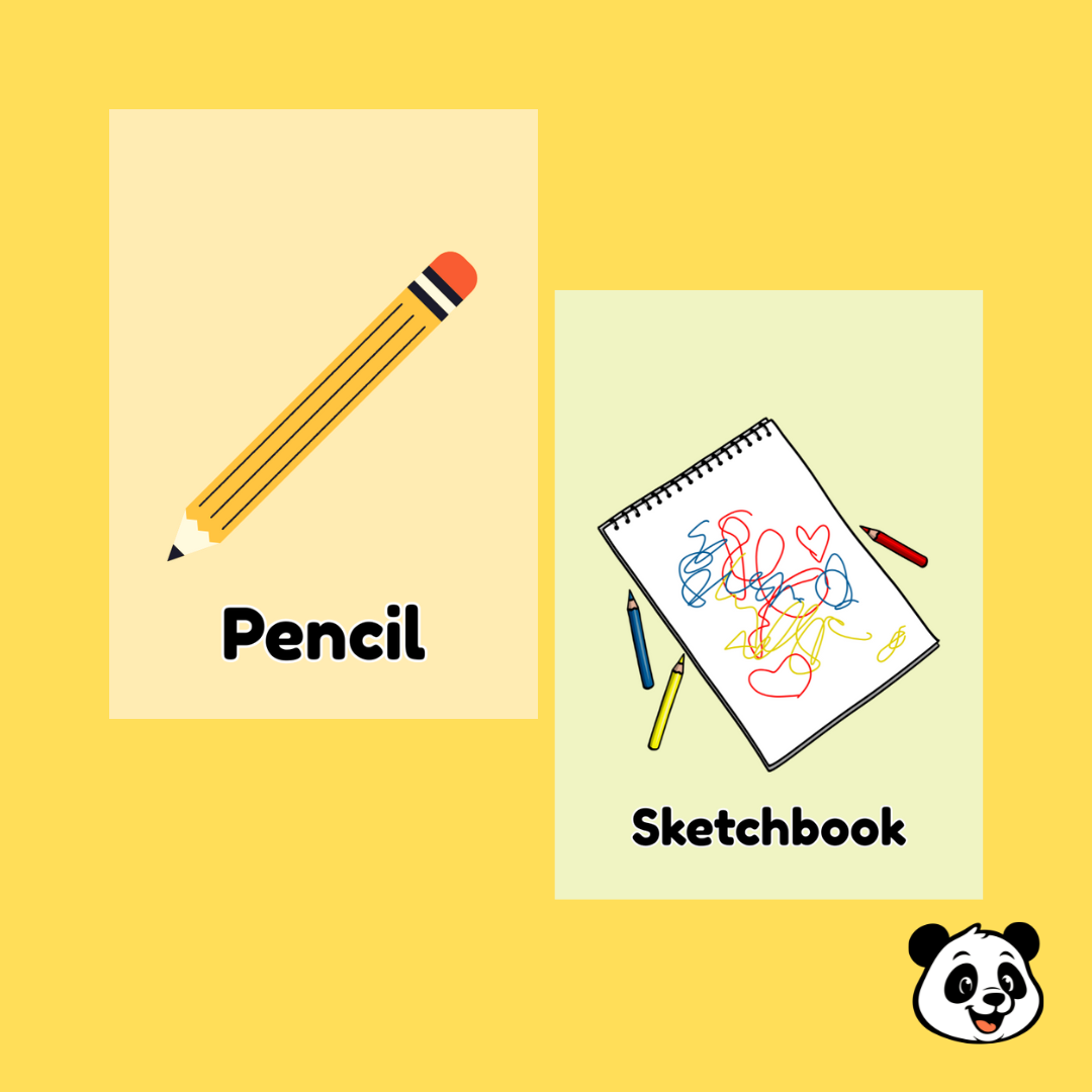 School Supplies Flashcards – 16 Cards