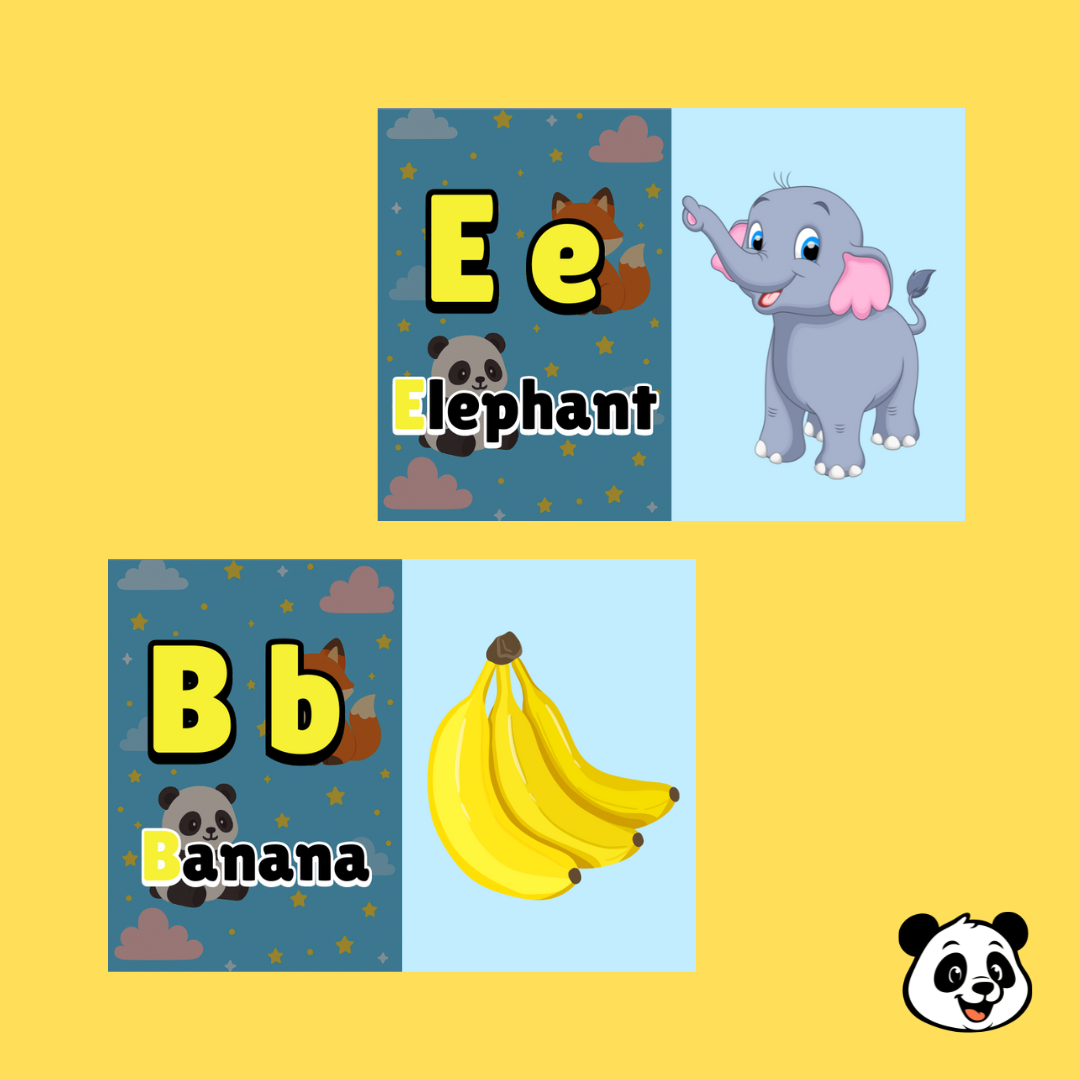 English Alphabet Flashcards – 26 Cards