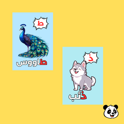 Arabic Alphabet Flashcards – 28 Cards