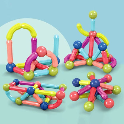Magnetic Building Sticks 42 Pieces — طقم قطع بناء مغناطيسية للأطفال