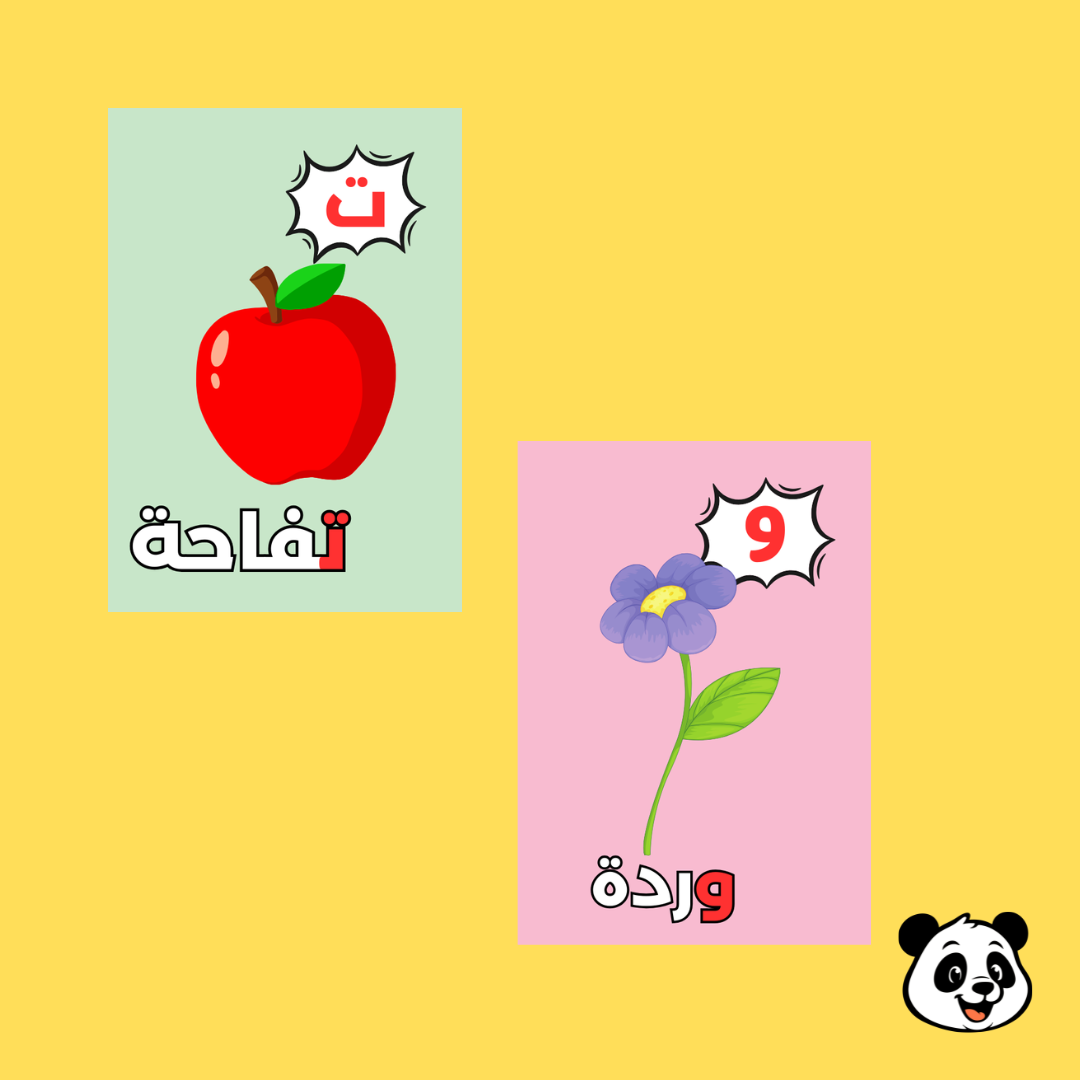 Arabic Alphabet Flashcards – 28 Cards