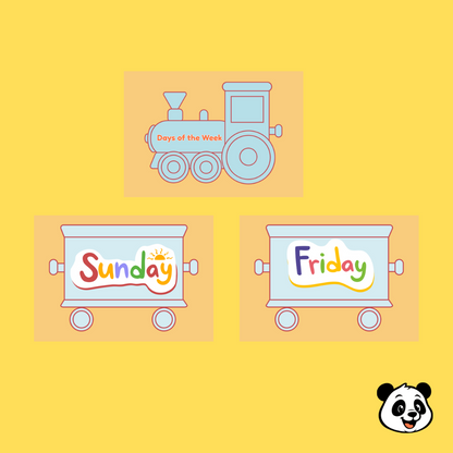 Pandi’s Time & Calendar Flashcards – 3-in-1 Educational Set