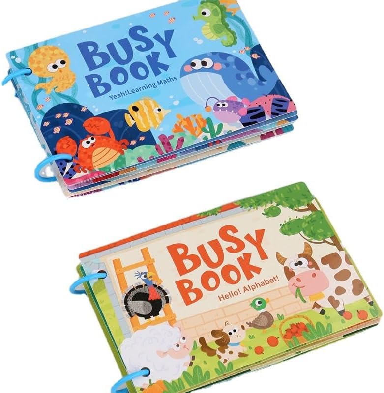 كتاب أنشطة تعليمية للأطفال 3–7 سنوات – Busy Book لتنمية المهارات