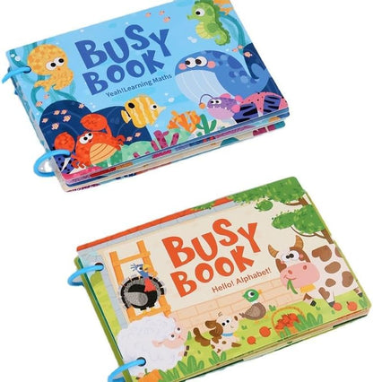 كتاب أنشطة تعليمية للأطفال 3–7 سنوات – Busy Book لتنمية المهارات